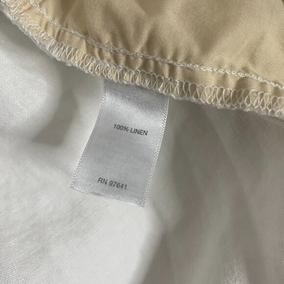 J.Jill Love Linen cropped white pants size 2X women's - Picture 5 of 5